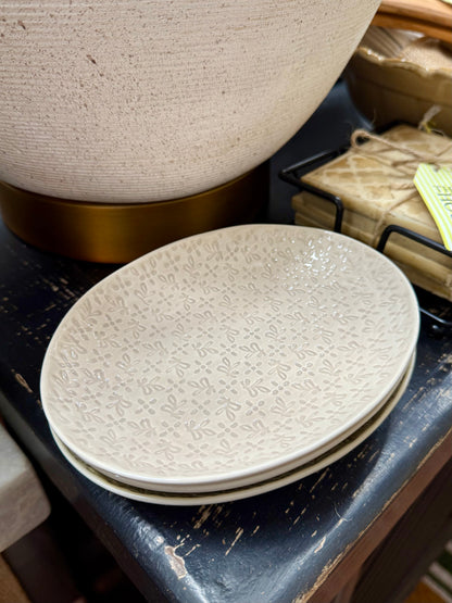 Small Oval Serving Plates- Set of 3