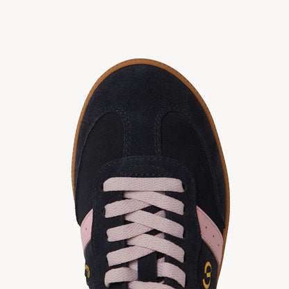 Goodsole 2001 Parallel - Navy Suede / Pink Leather