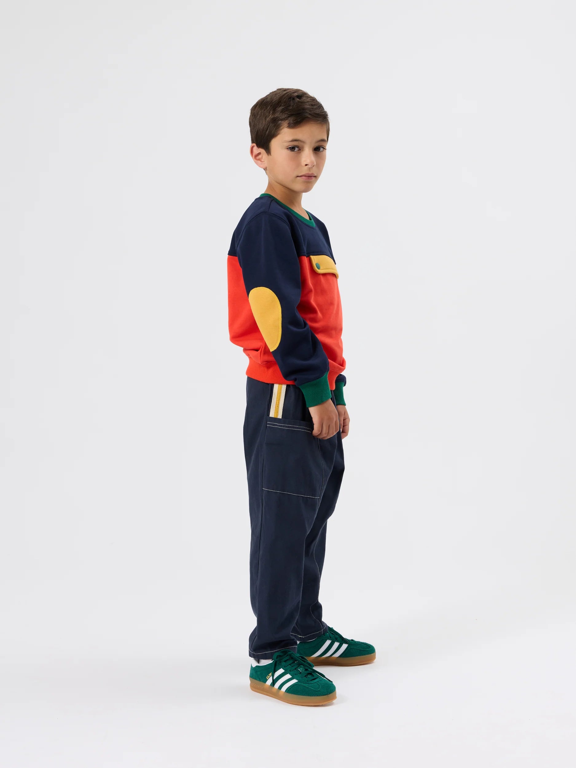 Goldie+Ace Colour Block Pocket Sweater