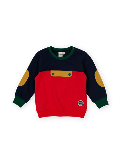 Goldie+Ace Colour Block Pocket Sweater