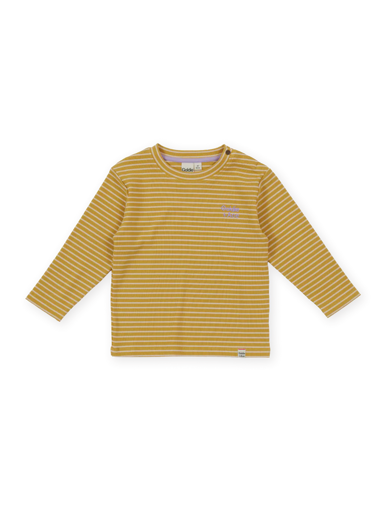 Goldie + Ace Essential Stripe Rib Top Yellow