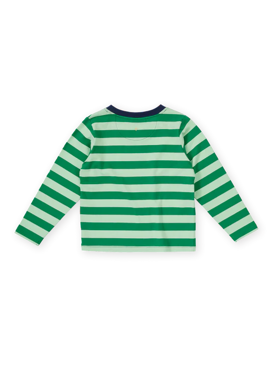 Goldie + Ace Essential Stripe Long Sleeve Top Green