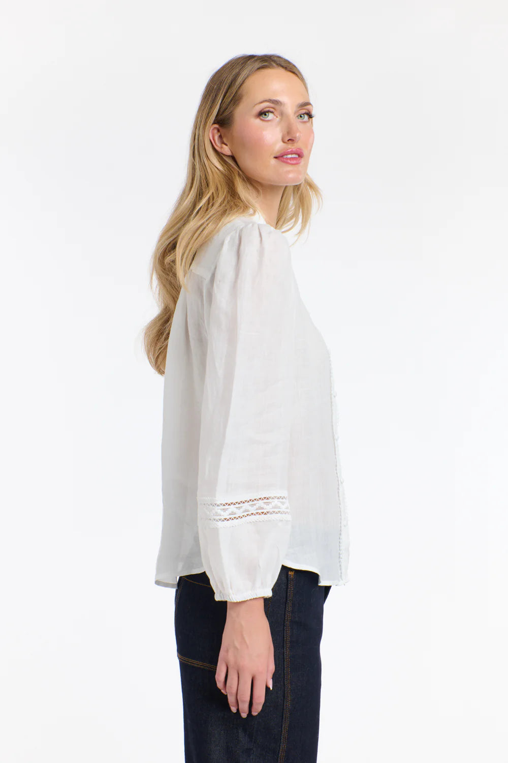 365 Days Elodie Lace Shirt - White