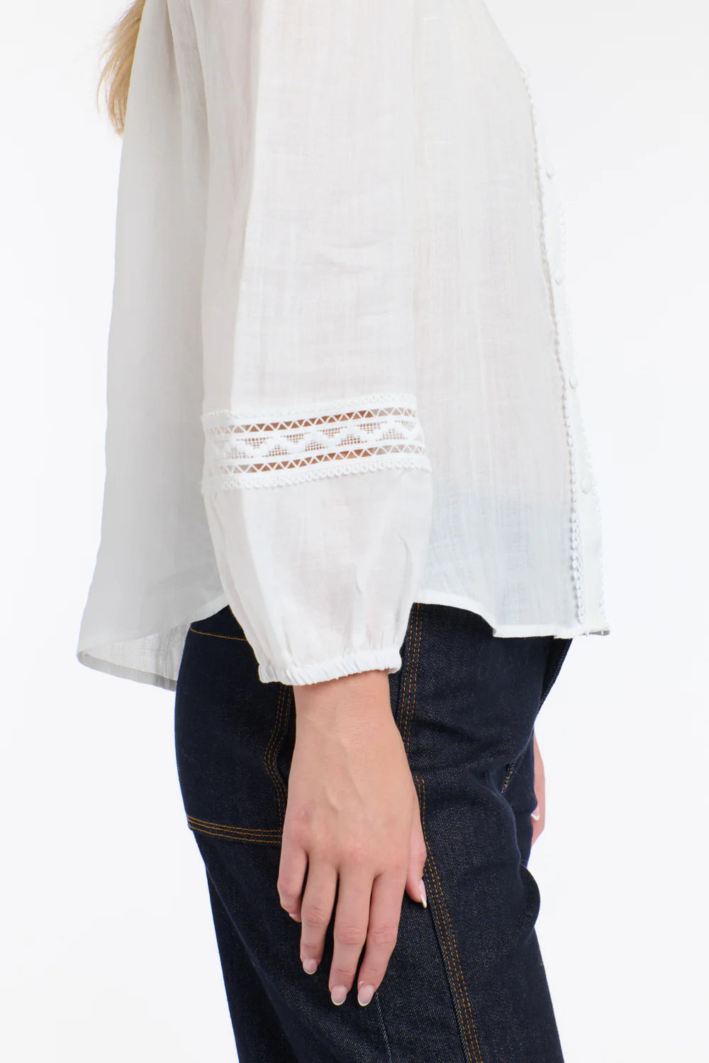 365 Days Elodie Lace Shirt - White