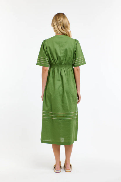 Charlie Edge Trim Dress - Kelly Green