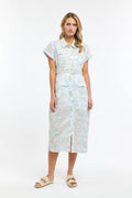365 Days Amelia Embroidered Dress - White/LightBlue