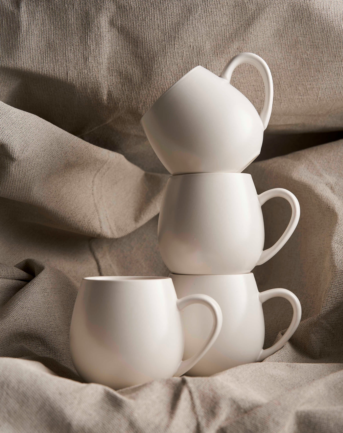 Set of 4 Hug Me Mugs | Snow