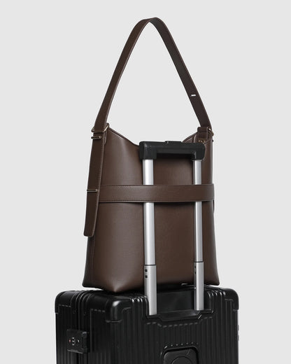 Louenhide Audrey Bucket Bag | Chocolate