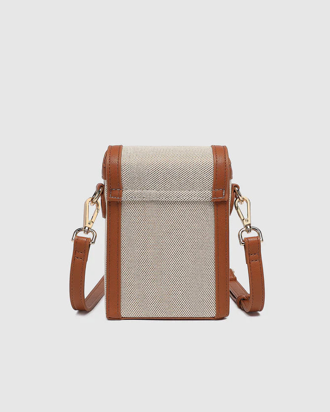 Louenhide Yoko Canvas Phone Bag - Natural Tan