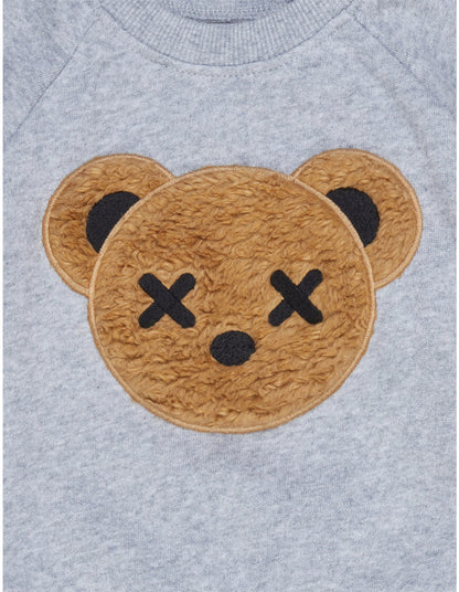 Huxbaby Huxbear Applique Sweatshirt | Grey Marle