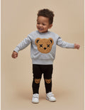 Huxbaby Huxbear Applique Sweatshirt | Grey Marle