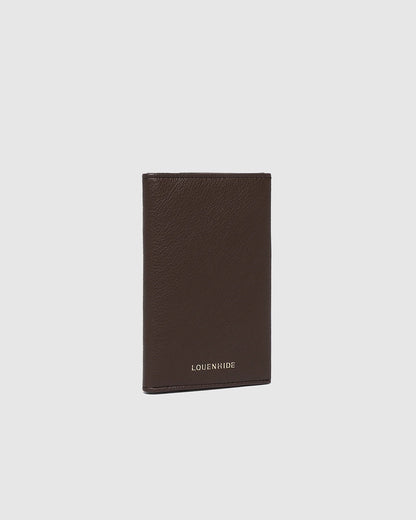 Louenhide Venice Passport Holder | Chocolate