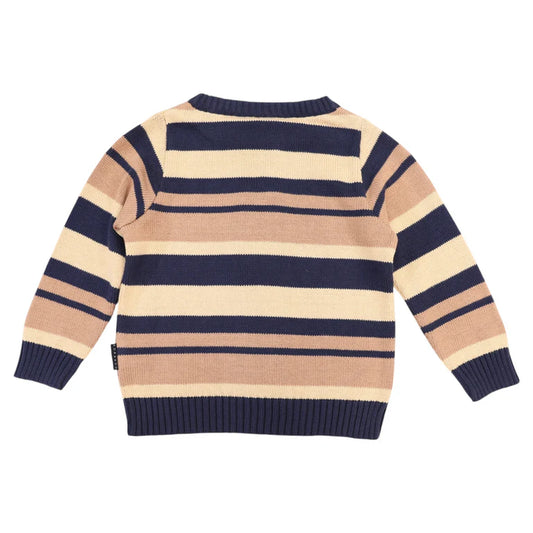 Korango Striped Sweater | Navy