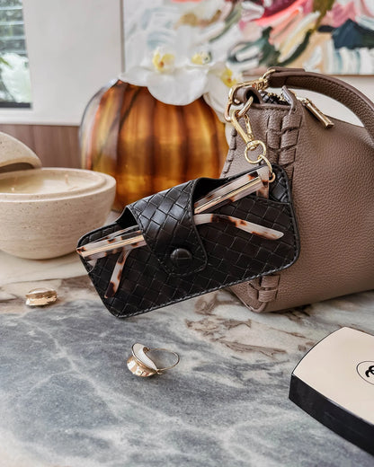 Louenhide Skittle Sunglass Case - Woven Black