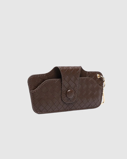 Louenhide Skittle Sunglass Case - Woven Chocolate