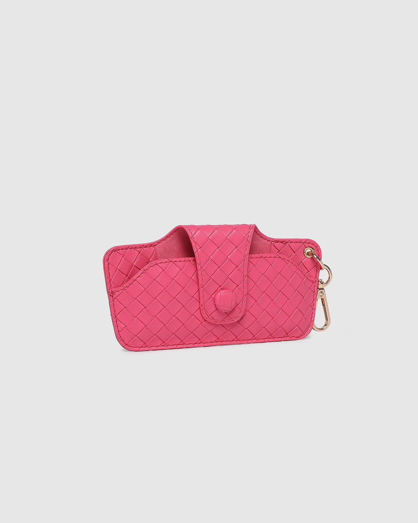 Louenhide Skittle Sunglass Case - Woven Hot Pink