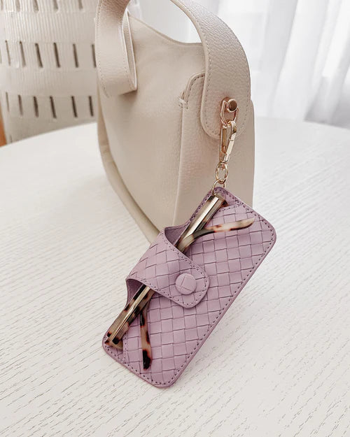 Louenhide Skittle Sunglass Case - Woven Lilac