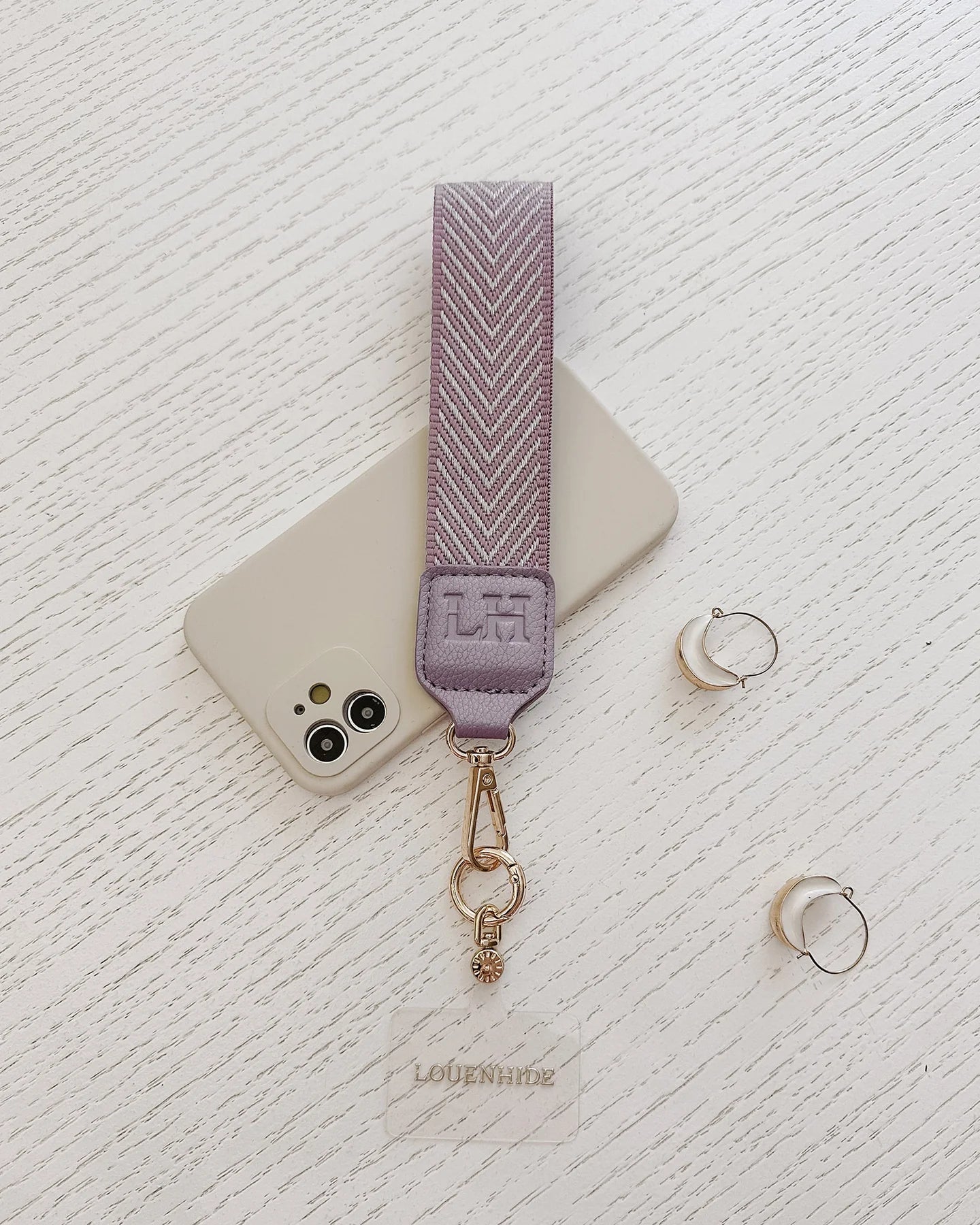 Louenhide Iris Keyring with Phone Attachment - Lilac
