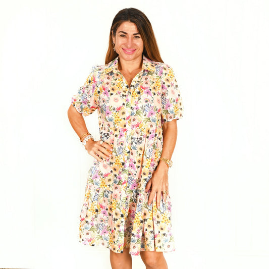 Palm Cove Watercolour Bloom Dress