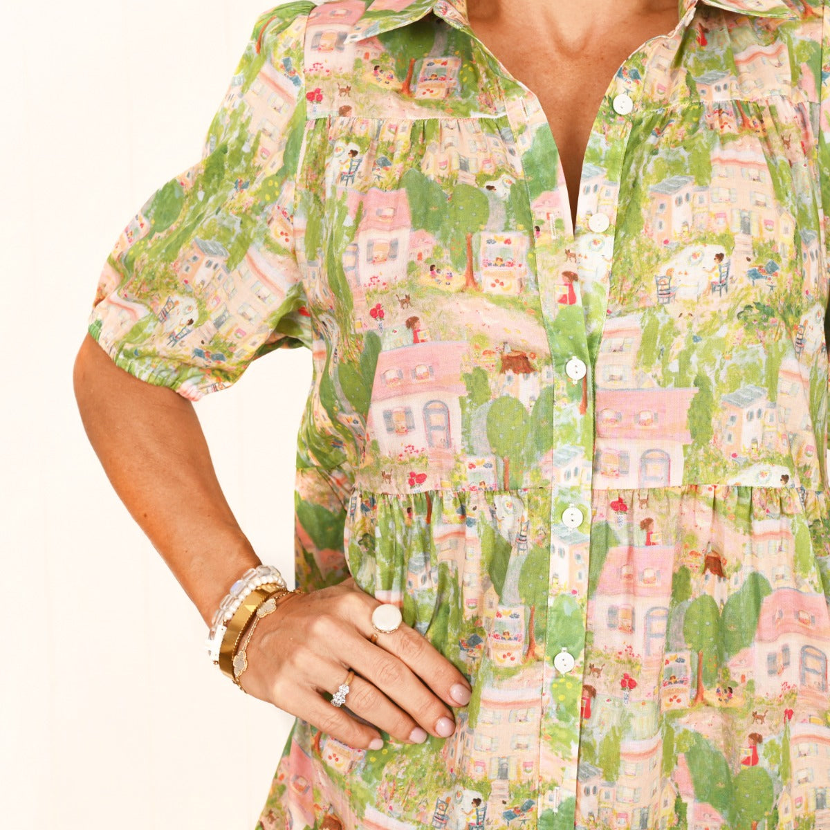 Palm Cove City on a Hill Dress
