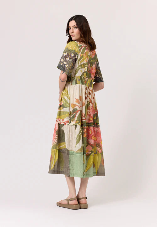 Nancybird Tiered Mabel Dress- Flowering Gum