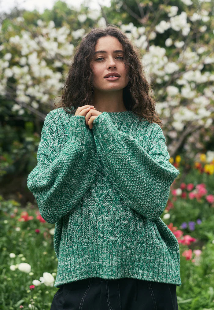Nancybird Gigi Cable Knit - Emerald