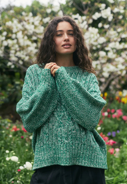 Nancybird Gigi Cable Knit - Emerald