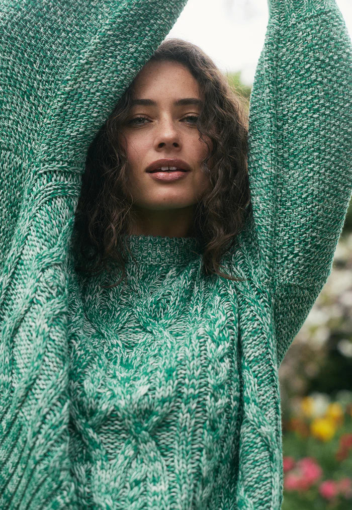 Nancybird Gigi Cable Knit - Emerald