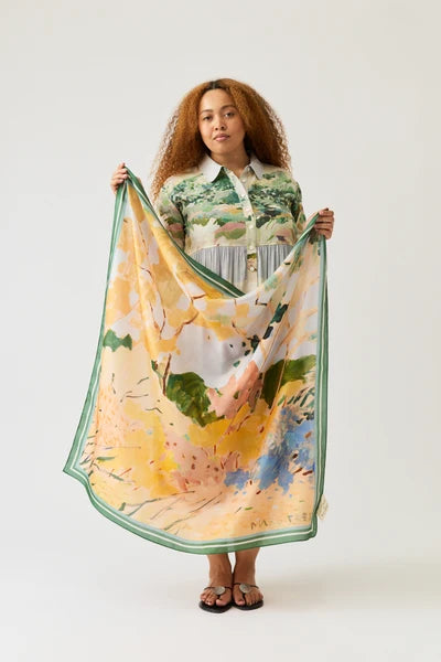 Nancybird Silk Scarf - Sunny Clearing