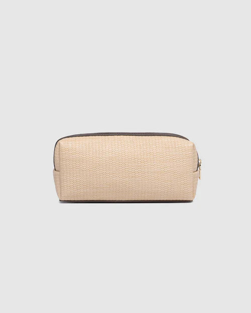 Louenhide Brianna Makeup Bag - Natural/Chocolate