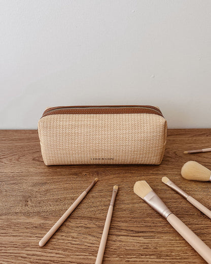 Louenhide Brianna Makeup Bag - Natural/Tan