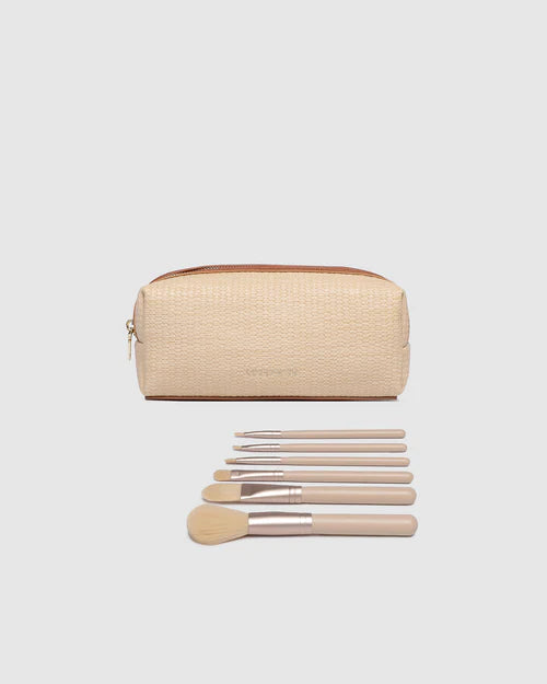 Louenhide Brianna Makeup Bag - Natural/Tan