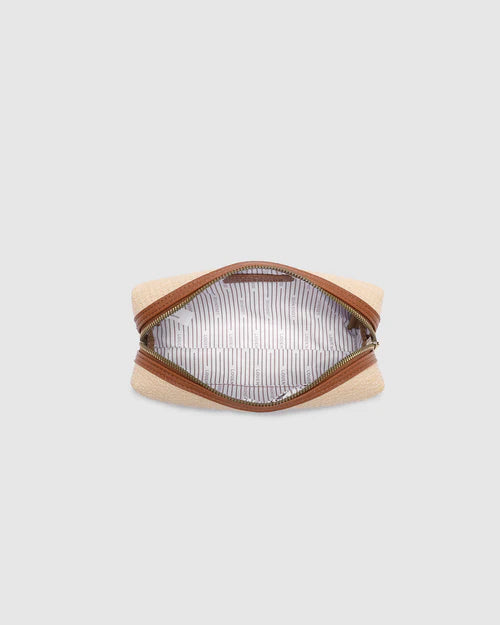 Louenhide Brianna Makeup Bag - Natural/Tan