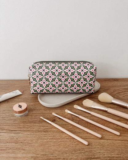 Louenhide Brianna Makeup Bag - Retro Olive