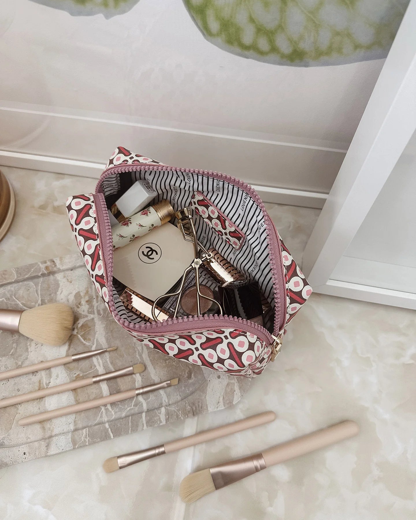 Louenhide Brianna Makeup Bag - Retro Pink