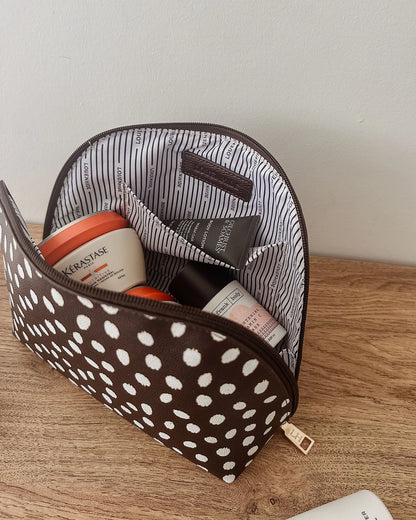 Louenhide Nancy Cosmetic Bag - Chocolate Raindrop