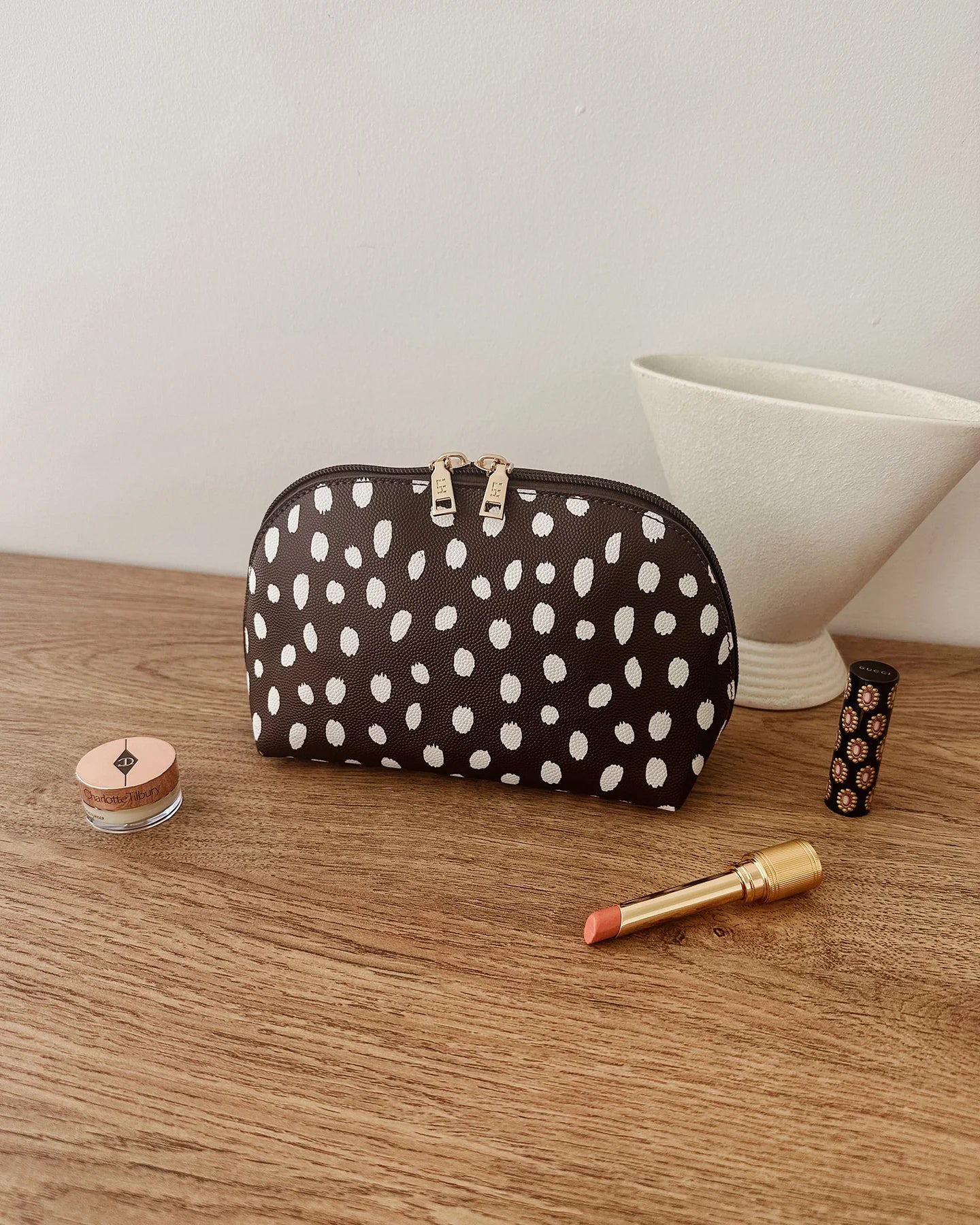 Louenhide Baby Nancy Makeup Bag - Chocolate Raindrop