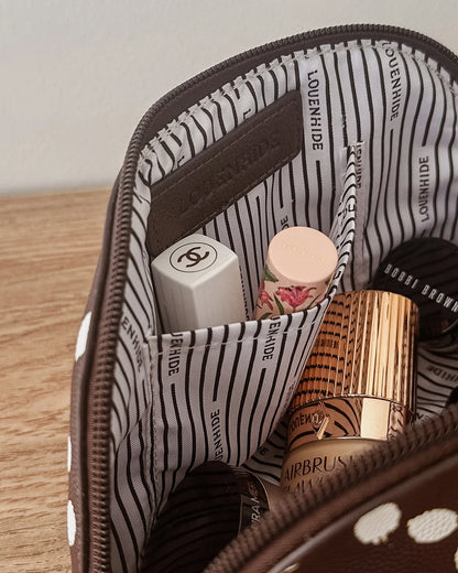 Louenhide Baby Nancy Makeup Bag - Chocolate Raindrop