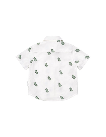 Huxbaby Dino Embroidered Shirt