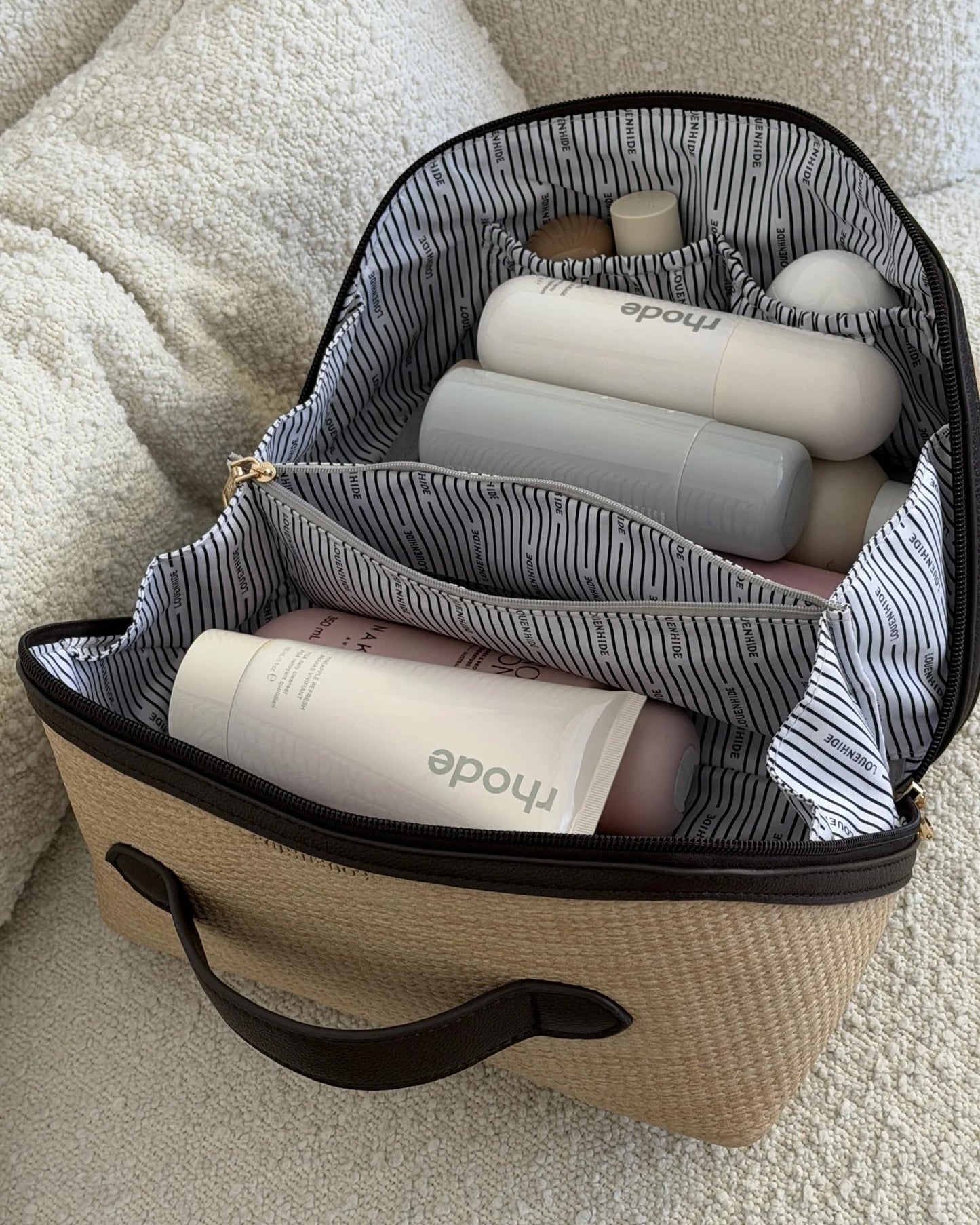 Louenhide Orion Cosmetic Bag - Natural Choc