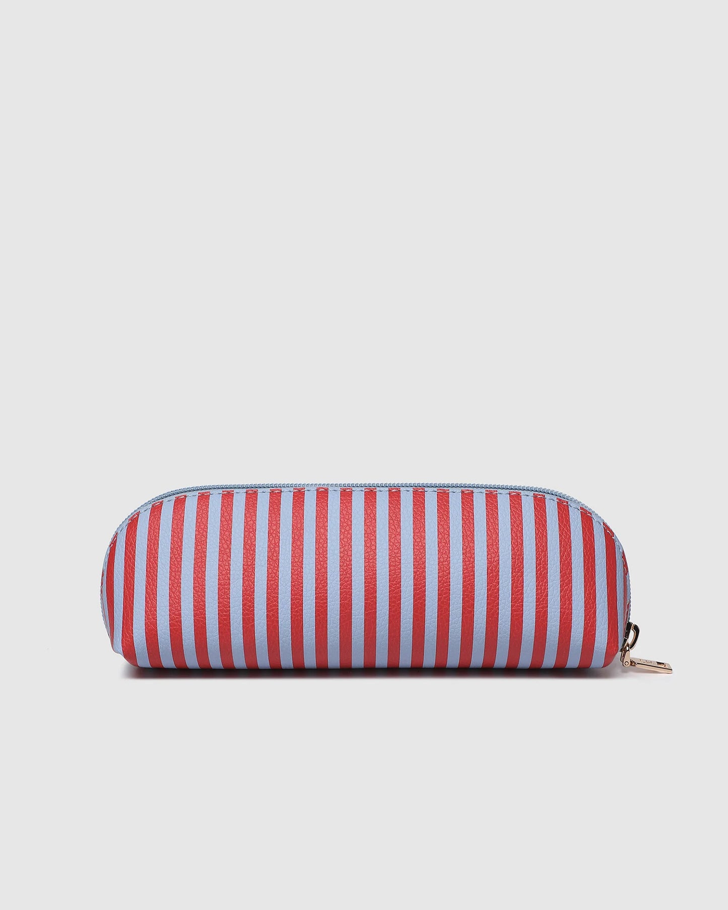Louenhide Jayne Stripe Makeup Bag - Red/Sky Blue