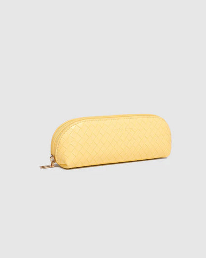 Louenhide Jayne Woven Makeup Bag - Butter Yellow