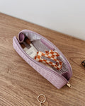 Louenhide Jayne Woven Makeup Bag - Lilac