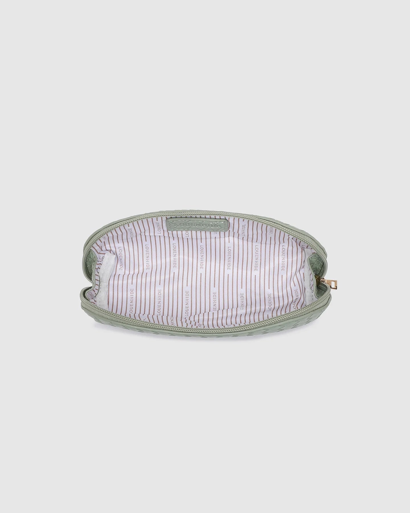 Louenhide Jayne Woven Makeup Bag - Sage Green