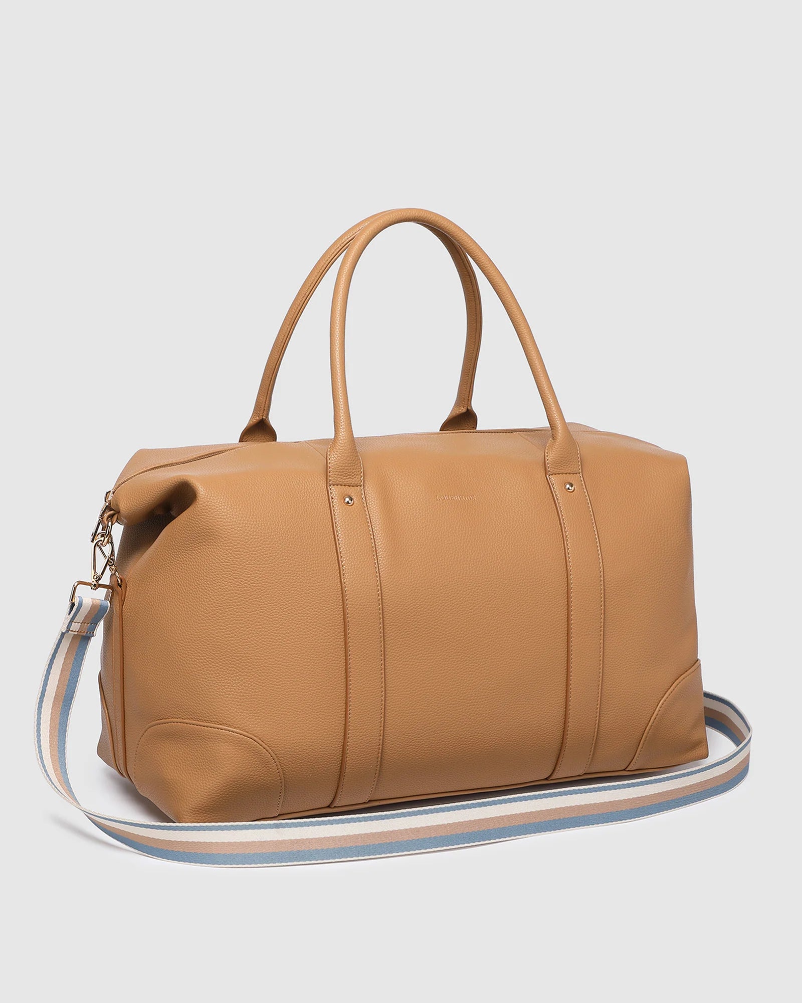Louenhide Alexis Stripe Weekender Travel Bag - Camel Stripe