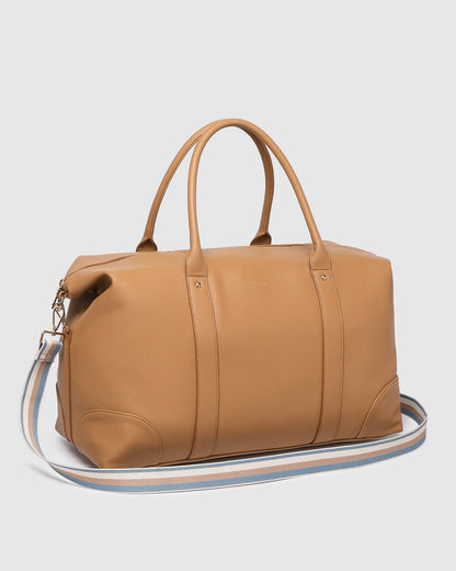 Louenhide Alexis Stripe Weekender Travel Bag - Camel Stripe