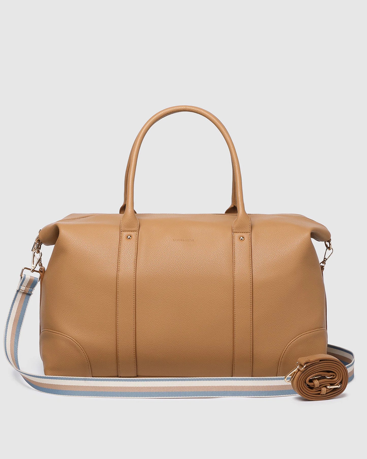 Louenhide Alexis Stripe Weekender Travel Bag - Camel Stripe