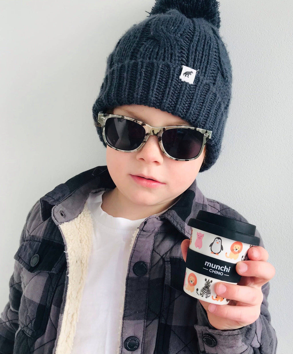 Munchi Zoo Babychino Cup - Straw Included