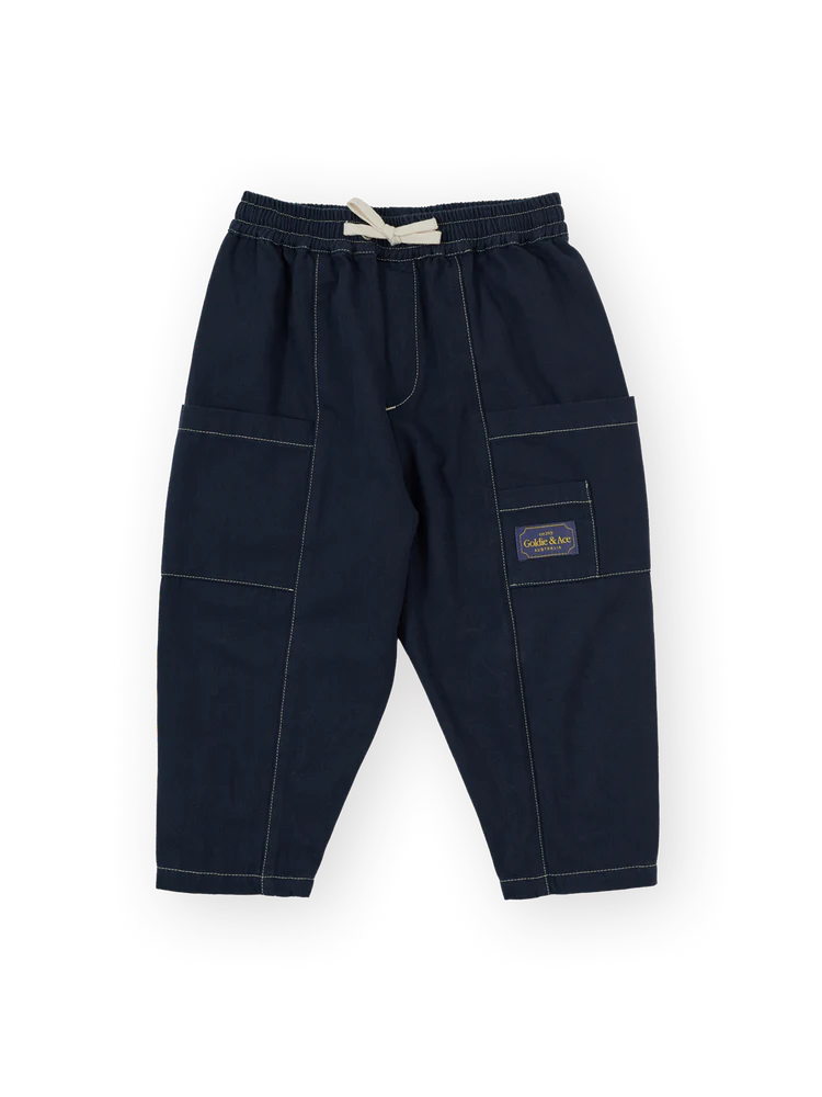 Goldie + Ace Carpenter Utility Kit Pocket Pant Navy