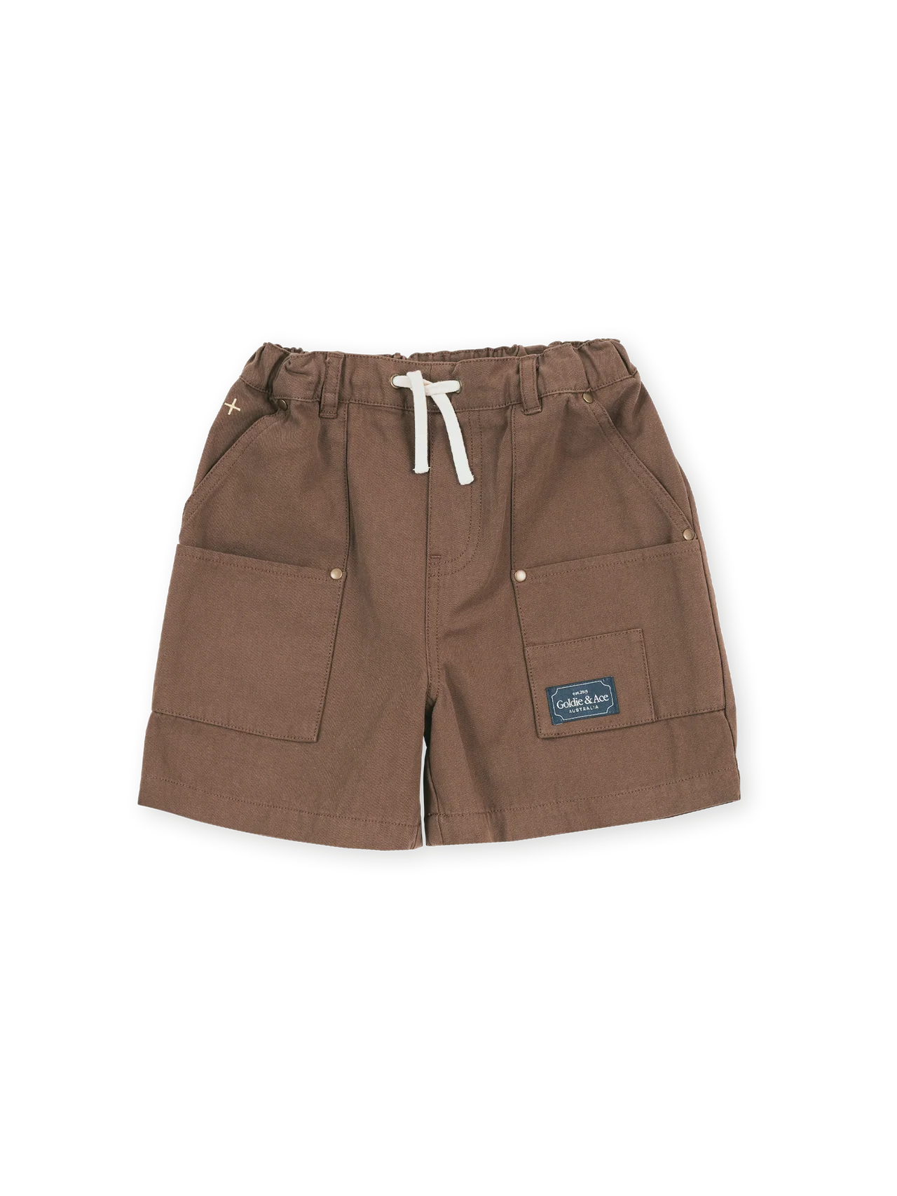 Goldie + Ace Carpenter Shorts Brown